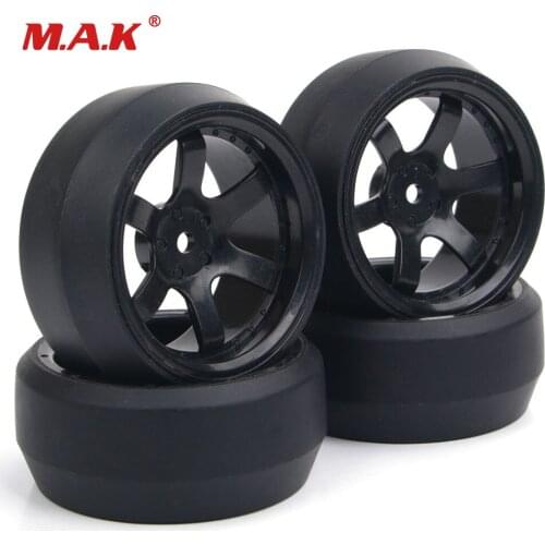4Pcs/Set Rc Drift Tires PP036 & Wheels Rims 12mm Hex For HPI HSP RC 1/10 On-Road Racing Car Parts and Accessory