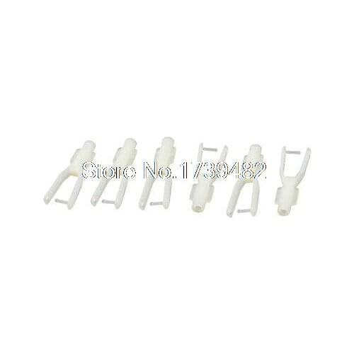6pcs 1.5mm Dia Push Rod RC Helicopter Boat Car Rudder Servo Nylon Clevis Clip