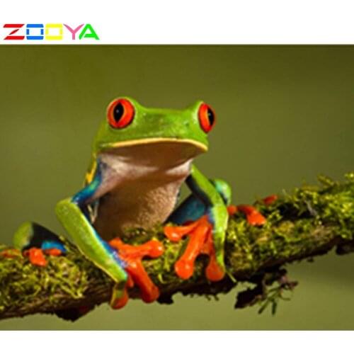 Diy 5D Cross Embroidery Animal Diamond Painting Frog Diamond Ten Painting Home Art Decoration Diamond Number Painting Sp342