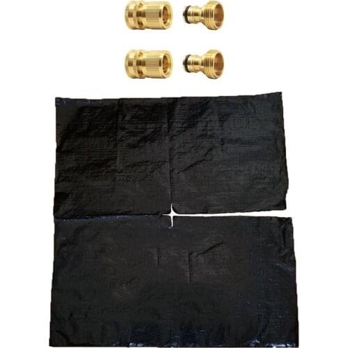 1set Quick Coupling for Garden Hose Brass Connector for Quick Coupling & 10x Weeding Control Membrane Ground Cover