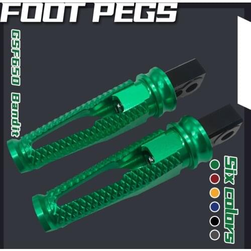 For GSF650 Bandit Motorcycle accessories pedal footrest footpegs passenger rear foot rest pegs