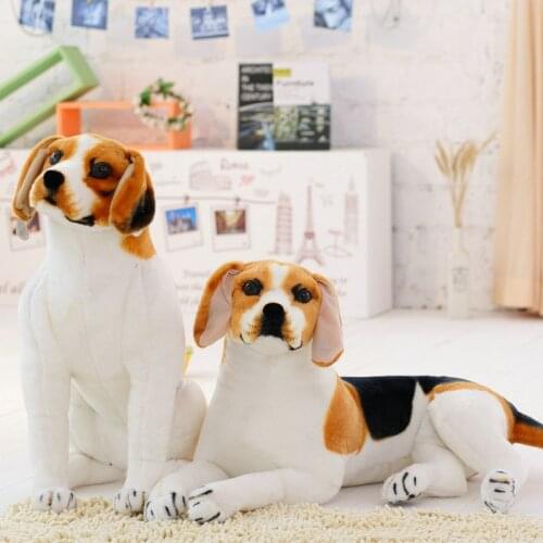 Giant Big Size Beagle Dog Toy Simulation Plush Toys Stuffed Animals Dog Gift For Children Home Decor Pet Store Promotion Mascot