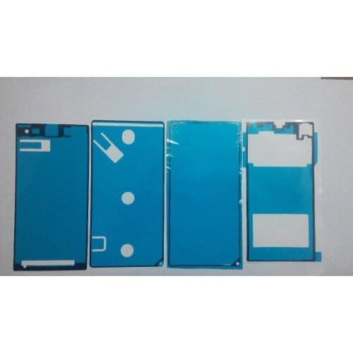 Original New 1set/lot 4pcs Adhesive Glue Sticker Tape For Sony Xperia Z1 L39H Housing Middle Frame Back Cover Battery Door