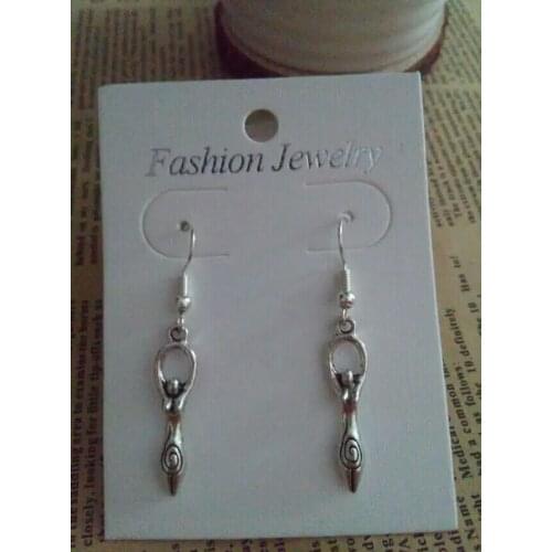 Fashion Jewelry 20Pair Vintage Diving Athlete/Goddess of the Earth Charm Pendant Drape Earrings DIY For Women Jewelry 36