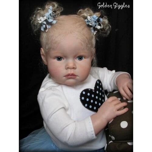 NPK 28Inch Tatiana Reborn Doll Kit Huge Toddler with Bent Leg Doll fresh color Kit with Body Included