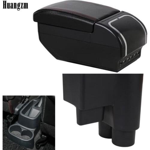 For Daihatsu Sirion car armrest box leather arm rest interior storage box styling center console accessories decoration