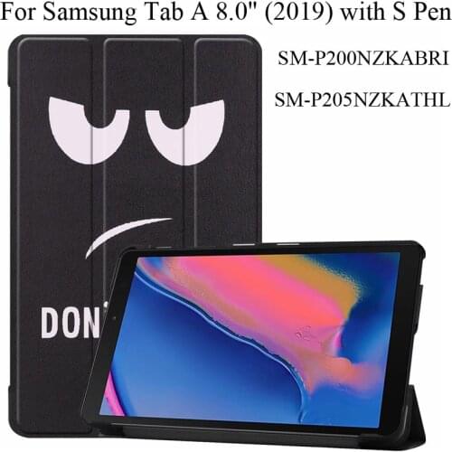 Fashion Popular Cover for Samsung Galaxy Tab A 8.0 With S Pen (2019) Case Protector TabA 8.0" SM-P200 P205 Casing P200N Holder