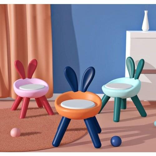 Portable Baby Chair Lightweight Kids Bench Cute Plastic Dining Chair for Children Kindergarten Baby Seat Toddler Feeding Chair