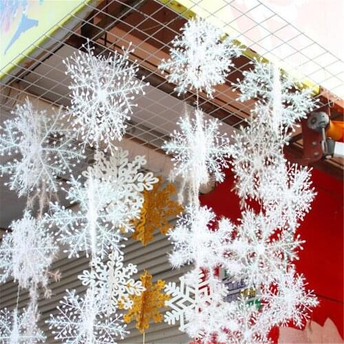 Snowflake String Ornament Xmas Christmas Classical Tree Decoration Home Decor HG6085