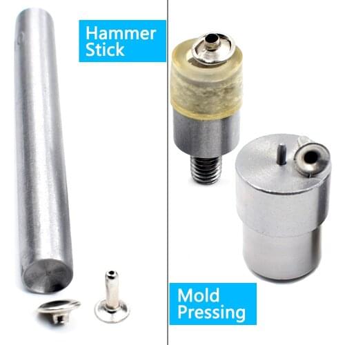 Silver 100pcs 6mm/7mm/8mm/9mm/10mm Round Mushroom Shaped Metal Rivets Kits DIY Punk Style Leather Shoes Bag Bracelet Rapid Studs