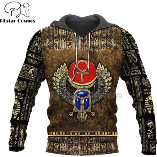 Mysterious retro ancient Horus Egypt goddess Pharaoh totem 3d hoodies/Sweatshirt Winter autumn funny long sleeve streetwear-5