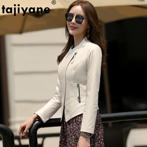 Tajiyane 100% Real Sheepskin Coat Female Spring Winter Jackets 2020 Natural Montone Genuine Leather Jacket Women Coats FX31808