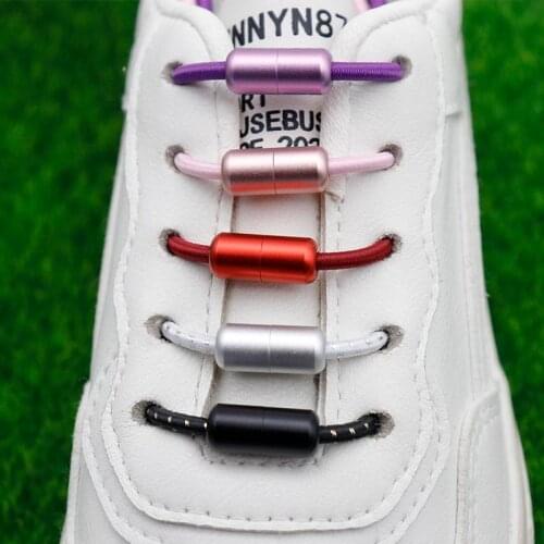 Coolstring 3MM Thiny Elastic Ropes With Lazy Shoelaces Ends Knob Capsule Dreamy Color Matching Convenient Cordon Tie&Easy Life