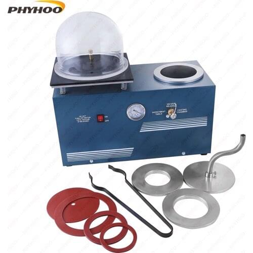 Jewelry Lost Wax Cast Combination Vacuum Investing Casting Investment Machine Tabletop Vacuum Machine for Casting And Investing