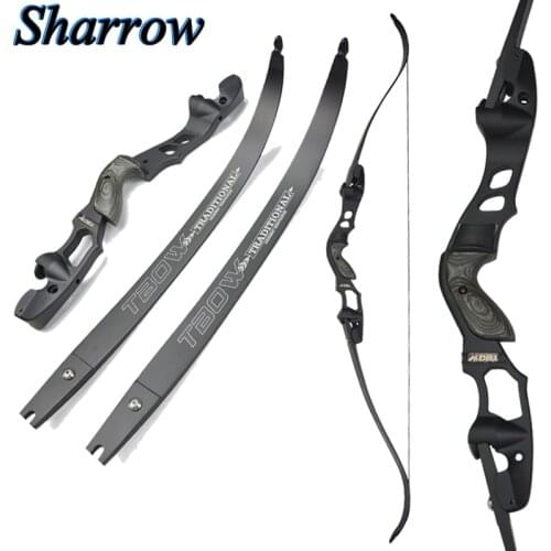 63inch Archery American Hunting Recurve Bow Traditional Bow 30-55Ibs IBO 210FPS Usually ILF Interface Gordon Maple Laminated