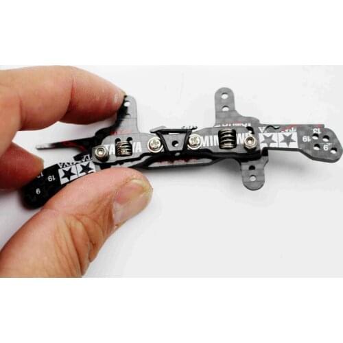 Homemade 1/32 Scale Tamiya Mini 4WD Car Suspension Spring Buffer FRP Front/Rear Plate Finished Set Upgrade Parts