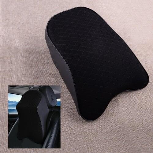 Car Accessories Auto Seat Headrest Pad Memory Foam Pillow Head Neck Rest Support Cushion Soft Comfortable Black