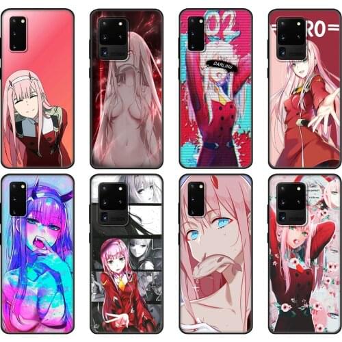 Black tpu Case For Samsung galaxy S20 /S20 PLUS/S20 ultra/S20+ /S20FE back cover Darling in the FranXX Anime