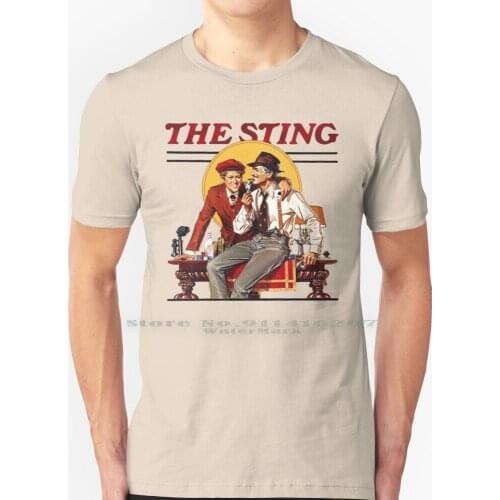 The Sting T Shirt 100% Pure Cotton Paul Newman Robert The Sting Sting Heist Movie Movie 70s 1970s George Roy Hill
