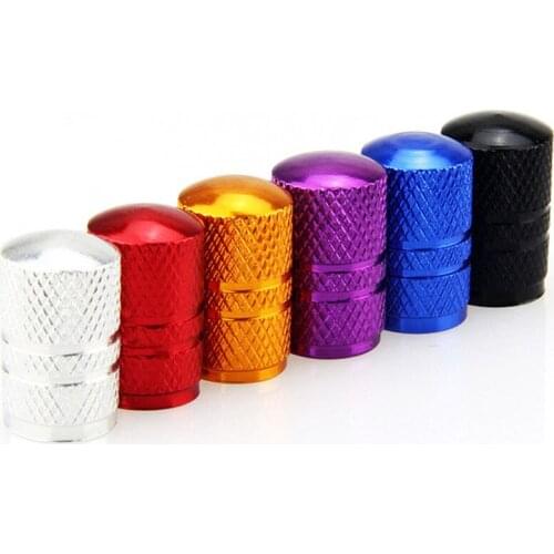 Aluminum Alloy Car Tire Valve Caps Wheel Tires Stem Air Dust Waterproof Caps Universal Screw Cap Airtight Covers Car Styling