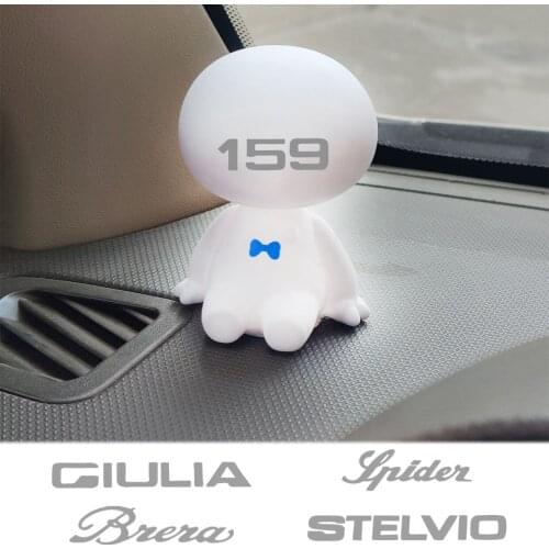 Cartoon Shaking Head Figure Car Ornaments Decorations Big Hero Doll Toys FOR Alfa Romeo Giulittae GTA GTV MITO STELVIO serpent