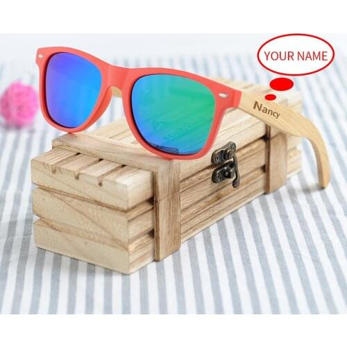 BOBO BIRD Bamboo Porarized Sunglasses Customize for Men Women Sun Glasses in Wood Gift Box Clear Color Men Eyewears Dropshipping
