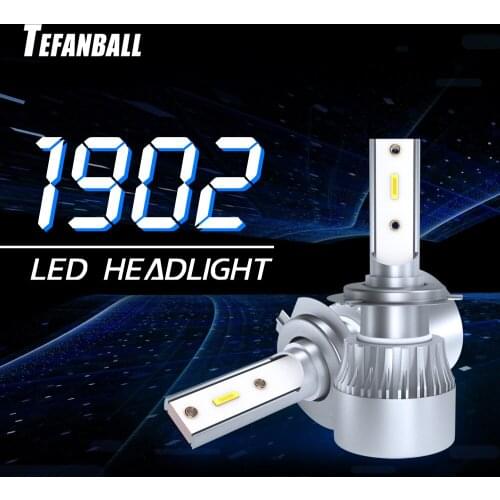 New 2 PCS Car Led Headlights H7 H1 H11/H8/H9 9005/HB3/H10 9006/HB4 H4/HB2/9003 6000K 40W C6S2 Lamps Car Headlight 1902