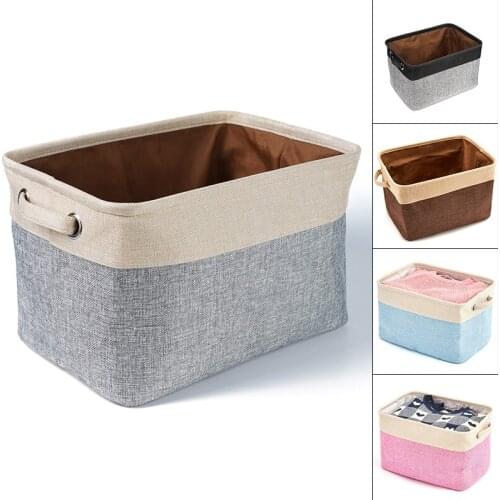 Personalized Pet Dog Toy Storage Basket Dog Canvas Bag Foldable Pet Toys Linen Storage Box Bins Dog Accessories Pet Supplies
