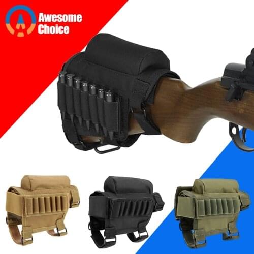 Gun Bandolier with Rain Cover Mag magazine molle ga cartridge belt tactical pouch reload suppressor baton ammo box 7 gauge