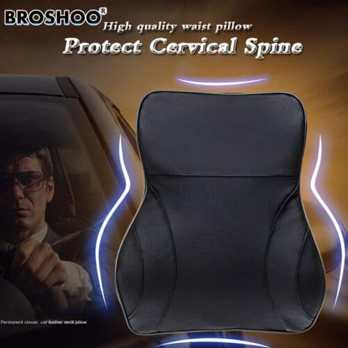 BROSHOO Car Back Support Space Memory Cotton Car Seat Support Cushion Lumbar Waist Back Support Lumbar Pillows Styling
