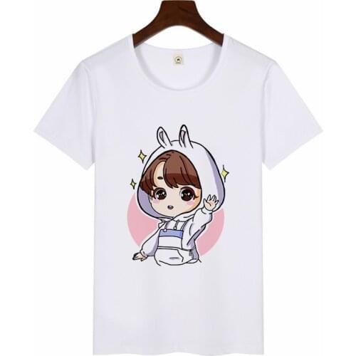 Women SUGA JIMIN Album Print T Shirt Harajuku Summer Tops Short sleeve T Shirt Women Vintage Streetwear Woman Clothing