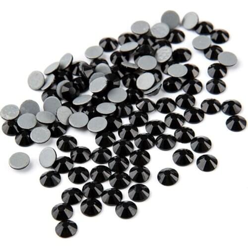 200Gross SS16 3.8-4.0 mm black Color Crystal DMC Flatback Hot Fix Rhinestone Glass Strass Hotfix Rhinestones