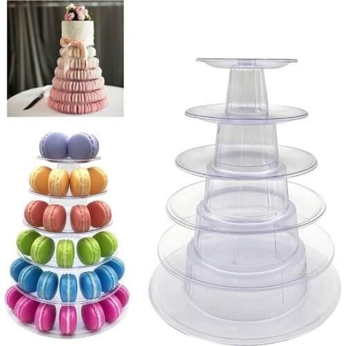 6 Tiers Cupcake Display Rack Holder Cake Display Tower Stand Birthday Party Wedding Decoration Tools