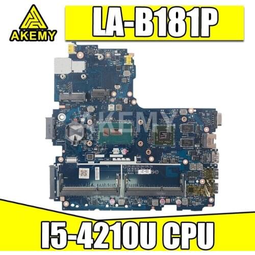 Akemy For HP ProBook 440 G2 Laptop Motherboard 768393-601 768393-501 768393-001 LA-B181P with I5-4210U CPU R5 M255 1GB GPU