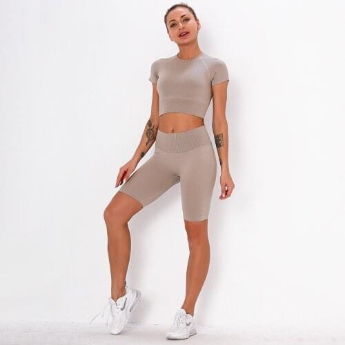 Jstong Seamless Yoga Sets 2 Pieces Gym Set Women Sports Bras Leggings Sport Set Women Sports Suit Workout Clothes Sportswear