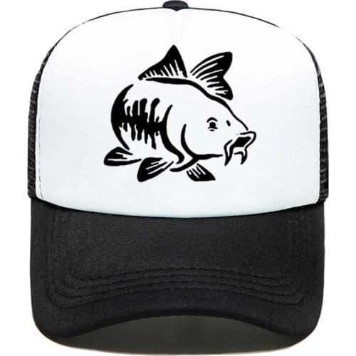 Carp Fish Funny printing Mesh Hats For Men Women Fishings Ruined My Life Casual Hats Hip Hop Baseball Caps Adjustable visor cap