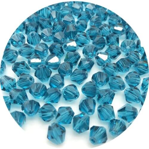 4/6/8mm Shiny Crystal beads Bicone Beads Glass Beads Loose Spacer Beads for Jewelry MakingDIY Bracelet Necklace #015