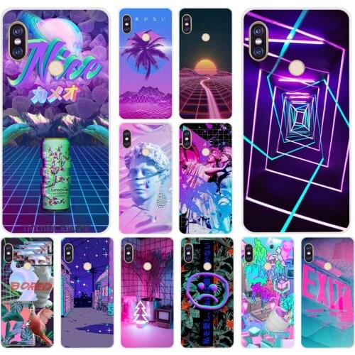 179FG Vaporwave Aesthetics Soft Silicone Tpu Cover phone Case for xiaomi redmi 5A 8 8A 5Plus note 5 5A 8 8t Pro