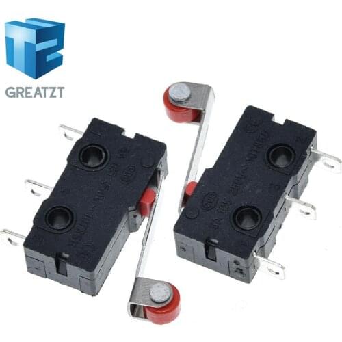 GREATZT 10pcs New Micro Roller Lever Arm Normally Open Close Limit Switch KW12-3 KW11-N