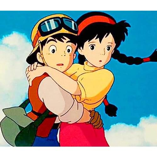 Painting by numbers Acryric oil Float world draw Castle-in-the-Sky Castle-in-the-Sky DIY Modern Wall Art