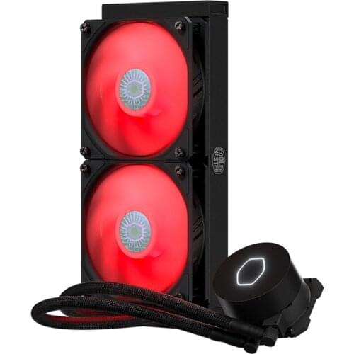 Cooler Master ML240L V2 120mm PWM Water Cooling fan For LGA 2011/115x /AM4/AM3 Radiator LED RED Computer CPU Liquid Cooler fan