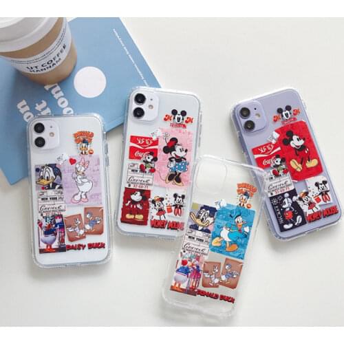 Disney Mickey Minnie Stitch All-inclusive Soft Case for IPhone 11 Pro Max XR XS Max 7 8 Plus X SE Full Body Phone Back Cover