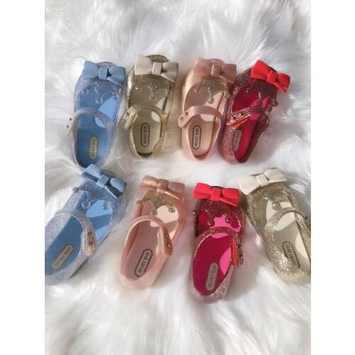 Kids Girl 2021 new Crown Jelly Sandals Children 4 Color Baby Girls Comfort Princess Jelly Shoes Children Melissa Shoes SH19109