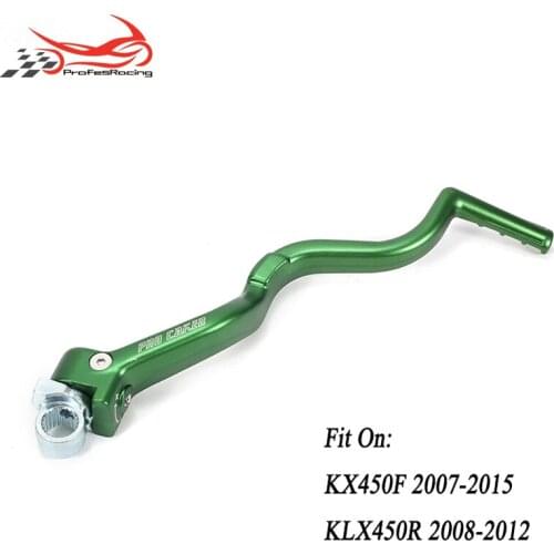 Motorcycle New Forged Kick Start Starter Lever For KX450F 2007-2015 KLX450R 2008-2012 Pedal Arm Motocross Dirt Bike Off Road