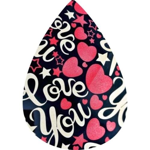 Wholesale Valentines Day PU Leather Love Earrings Layered Glitter Sweetheart Earrings Valentine Gifts