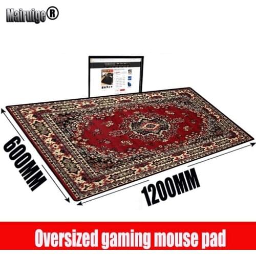 MRGBEST Persian Carpet Super Size Extra Large Gaming Mouse Pad with Locking Edge for Game Gamer Rubber Mat 1200X600X3MM