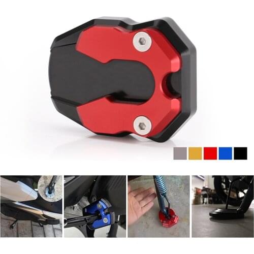 Motorcycle Kickstand Pad, CNC Durable Motorbike Kick Stand Coaster Support Plate, Rest or Park on Hot Pavement Grass Sand