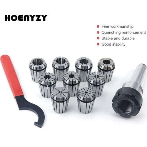 1Set ER16/20/25/32 Spring Collets 9Pcs With MTB2/MTB3/MTB4 MT2/3/4 Morse Taper Holder Cone For CNC Milling Lathe tool