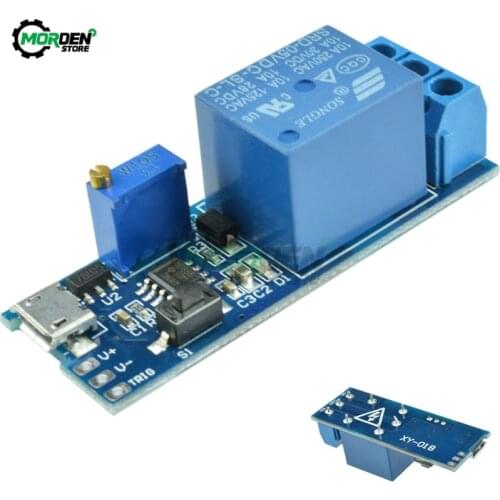 5-30V MicroUSB Timer Module Trigger Time Delay Relay Module Micro USB Power
