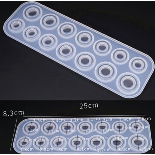 Assorted Sizes Ring Silicone Mold For Resin Jewelry Resin Casting Mold US Size 5-14 Silicone Molds For Resin